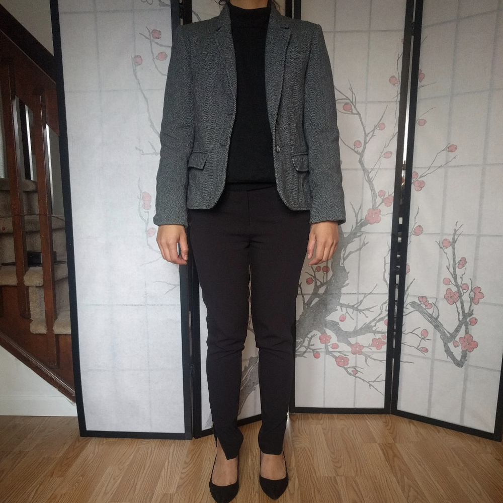 Grey Wool Blazer - image 1